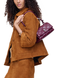 Marc Jacobs THE Mini Dual Leather Bag, Dark Plum