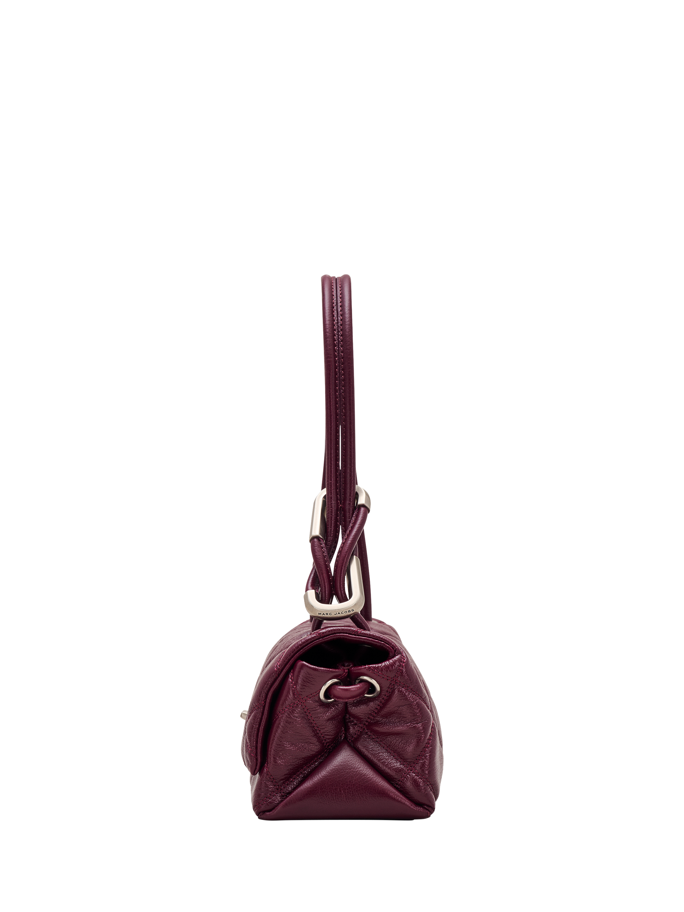 Product image 4 of 5, which shows Marc Jacobs THE Mini Dual Leather Bag, Dark Plum