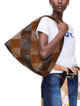 Marc Jacobs THE Sack Suede Patchwork Bag, Brown Multi
