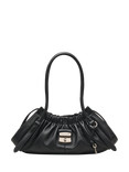 Marc Jacobs Leather Cinched Satchel Bag, Black