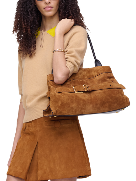 Marc Jacobs Dakota Suede Satchel Bag, Copper - view 2, Copper