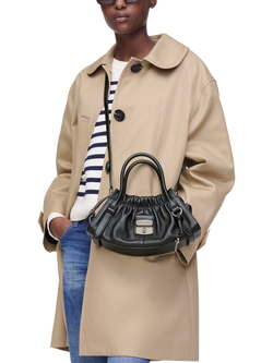 The Cristina Small Satchel, Black - view 2, Black