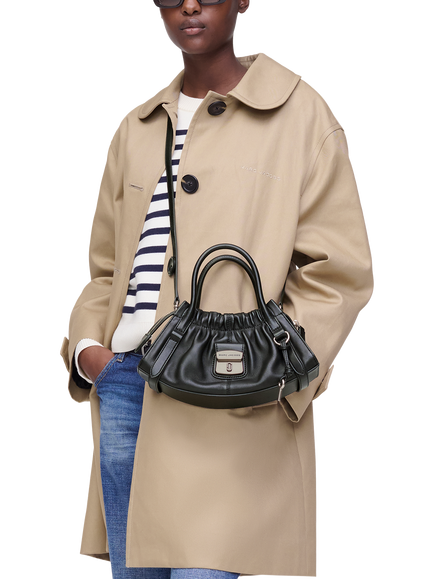 The Cristina Small Satchel, Black - view 2, Black