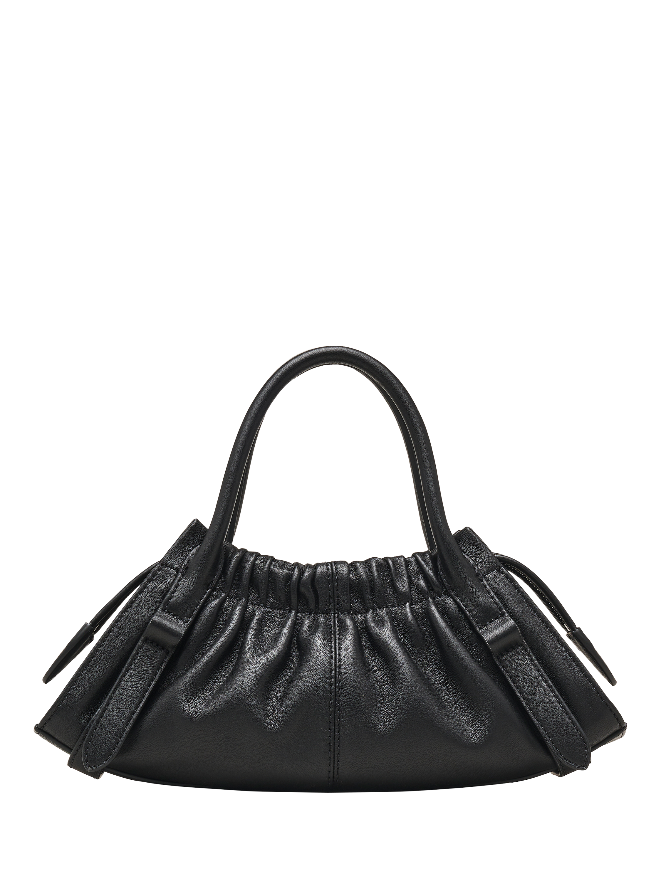 Product image 3 of 6, which shows Marc Jacobs Leather Small Cinched Satchel Bag, Black
