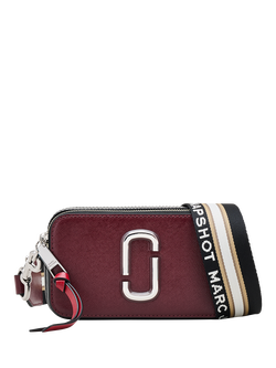Marc Jacobs Snapshot Leather Crossbody Bag, Dark Plum Multi, Dark Plum Multi