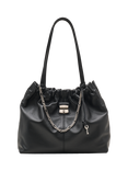 Marc Jacobs Leather Cinched Tote Bag, Black