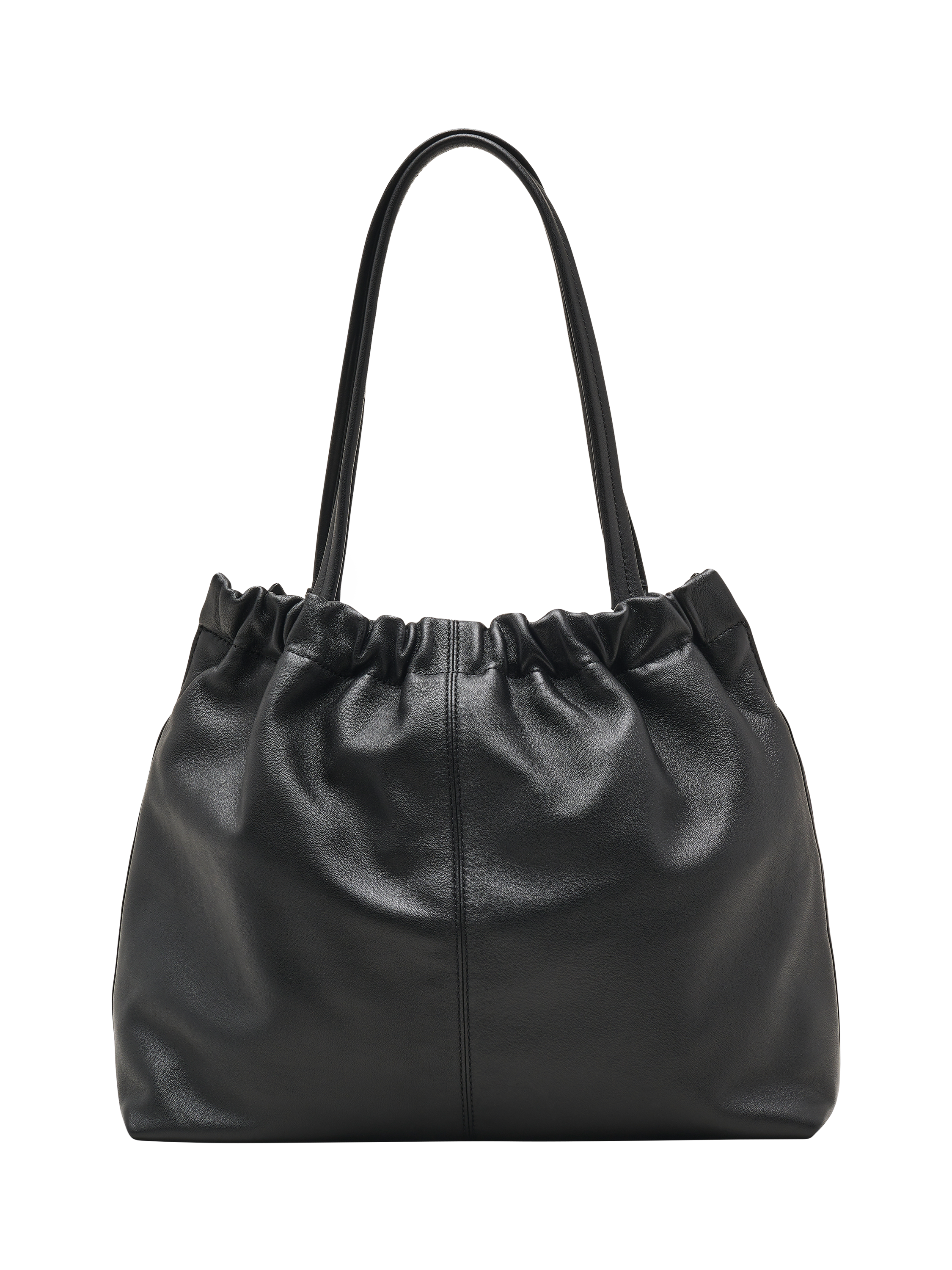 Product image 3 of 6, which shows Marc Jacobs Leather Cinched Tote Bag, Black