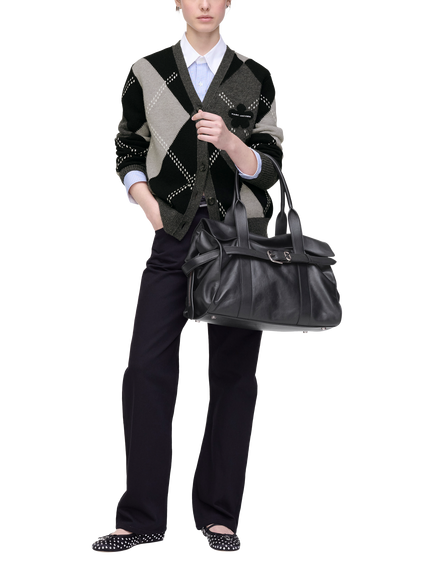 The Dakota Leather Tote, Black - view 2, Black