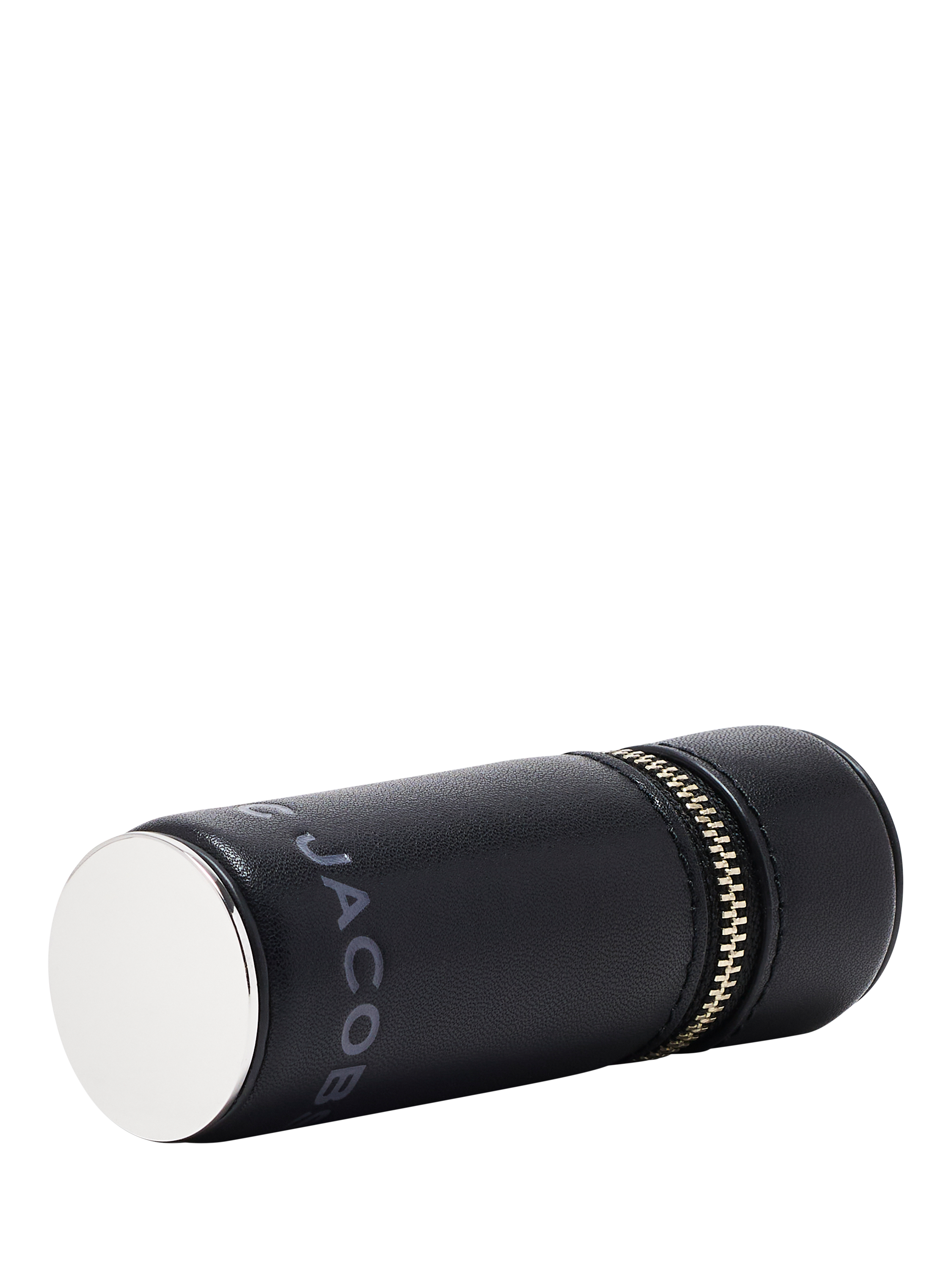 Product image 3 of 3, which shows Marc Jacobs Lipstick Case Leather Zipped Bag Charm, Black