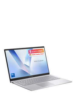 ASUS Vivobook 15 Laptop, Intel Core 7 Processor, 16GB RAM, 1TB SSD, 15.6” Full HD, Silver - view 2, Silver