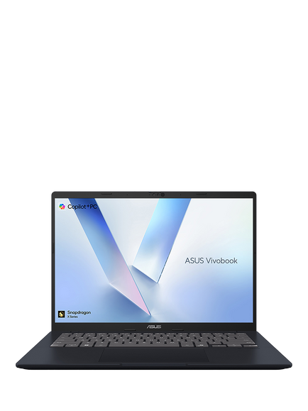 ASUS Vivobook 16 Copilot+ PC Laptop, Snapdragon X X1 Processor, 16GB RAM, 512GB SSD, 16” WUXGA, Blue, Blue