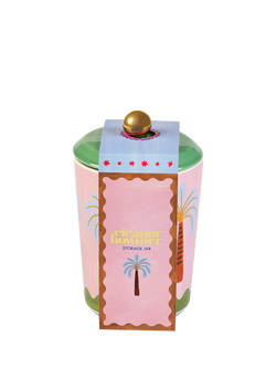 Eleanor Bowmer Electric Coast Palm Stoneware Storage Jar, 800ml Multi - view 2, Multi