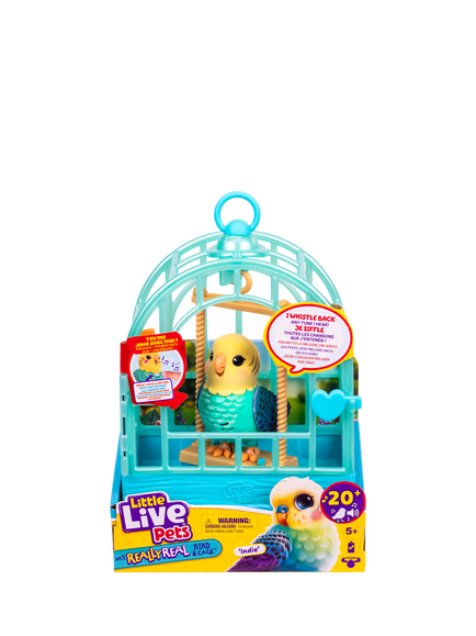 Little Live Pets My Really Real Bird & Cage Indie the Budgie - view 2, Multi