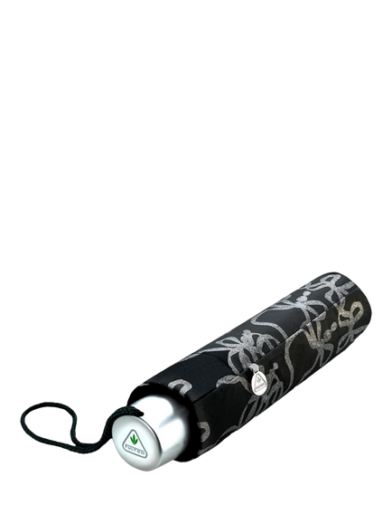 Fulton L354 Minilite 2 Umbrella, Glitter Bow - view 2, Black/Silver