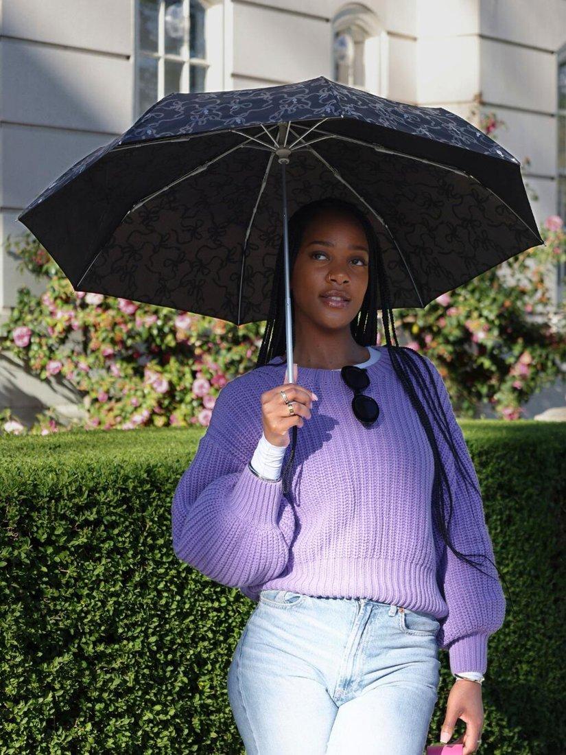 Product image 3 of 7, which shows Fulton L354 Minilite 2 Umbrella, Glitter Bow