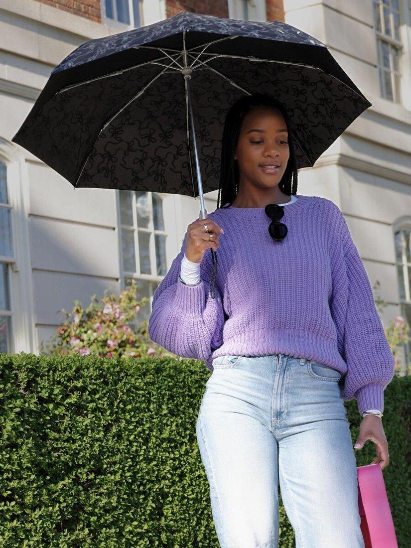 Product image 4 of 7, which shows Fulton L354 Minilite 2 Umbrella, Glitter Bow