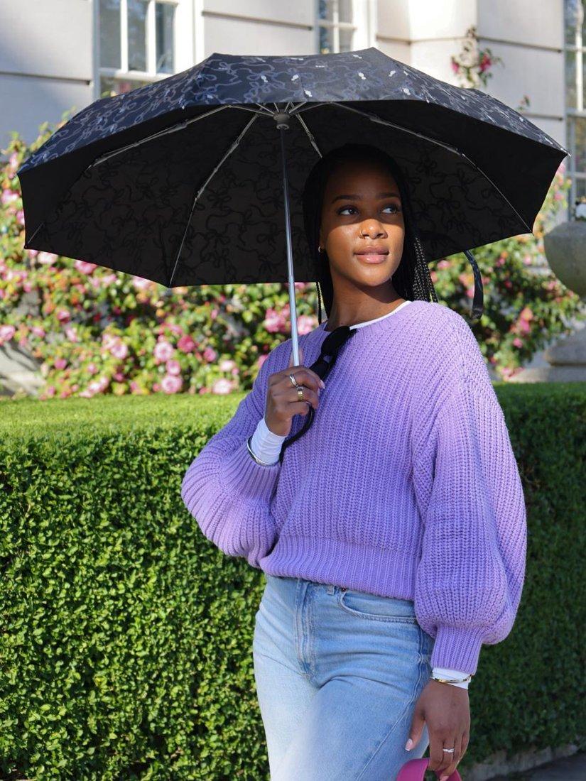 Product image 6 of 7, which shows Fulton L354 Minilite 2 Umbrella, Glitter Bow