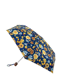 Fulton Tiny 2 Bee Floral Umbrella, Blue/Multi, Blue/Multi