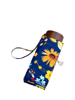 Fulton Tiny 2 Bee Floral Umbrella, Blue/Multi - view 2, Blue/Multi