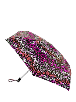 Fulton Tiny 2 Funky Leopard Umbrella, Pink/Multi, Pink/Multi