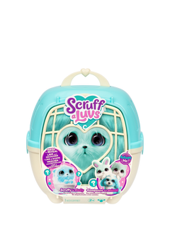 Scruff-a-Luvs Adopt a Pet with Carrier, Blue