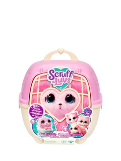 Scruff-a-Luvs Adopt a Pet with Carrier, Pink