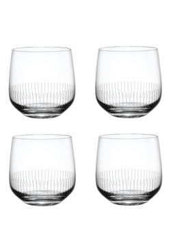 Villeroy & Boch Afina Glass Tumbler, Set of 4, 200ml, Clear, Clear