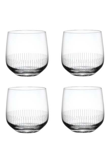Villeroy & Boch Afina Glass Tumbler, Set of 4, 200ml, Clear, Clear
