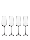 Villeroy & Boch Afina Glass Champagne Flute, Set of 4, 120ml, Clear