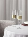 Villeroy & Boch Afina Glass Champagne Flute, Set of 4, 120ml, Clear