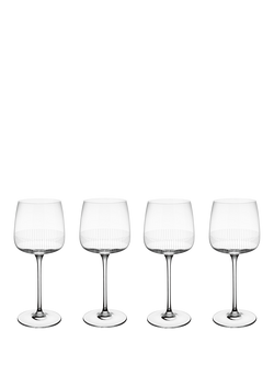 Villeroy & Boch Afina Red Wine Glass, Set of 4, 200ml, Clear, Clear
