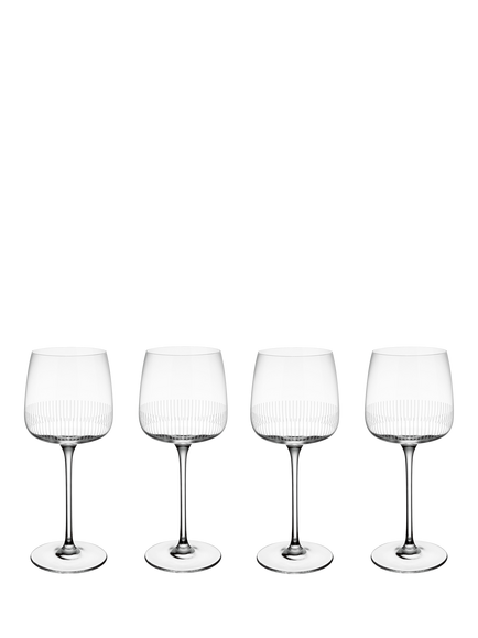 Villeroy & Boch Afina Red Wine Glass, Set of 4, 200ml, Clear, Clear