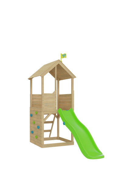 TP Toys Climbing Wall & Slide Set, Multi