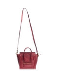 Pre-loved CELINE Nano Luggage 2Way Leather Shoulder Bag, Wine