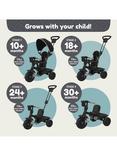 Zoomee 4-in-1 Deluxe Trike, Grey Storm
