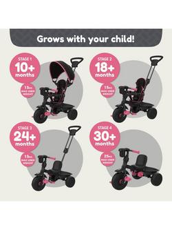 Zoomee 4-in-1 Deluxe Tricycle, Pink Dusk - view 2, Pink Dusk