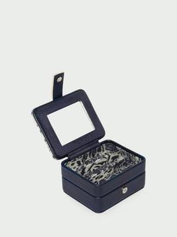 Tutti Faux Leather Mirrored Jewellery Box, Navy Animal