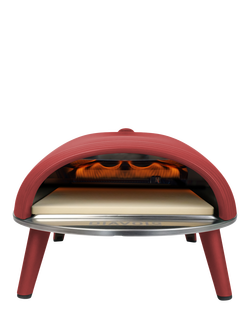 DeliVita Diavolo Gas Fired Outdoor Pizza Oven & Accessories Bundle, Red