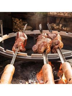 OFYR 100 Grill Round, Ring & BBQ Skewers Accessories Set - view 2, Silver