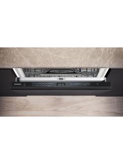 Siemens iQ500 SN95EX12CG Fully Integrated Dishwasher, Black - view 2, Black