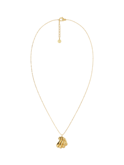 EDBLAD Beach Pearl Corrazza Shell Necklace, Yellow Gold, Yellow Gold