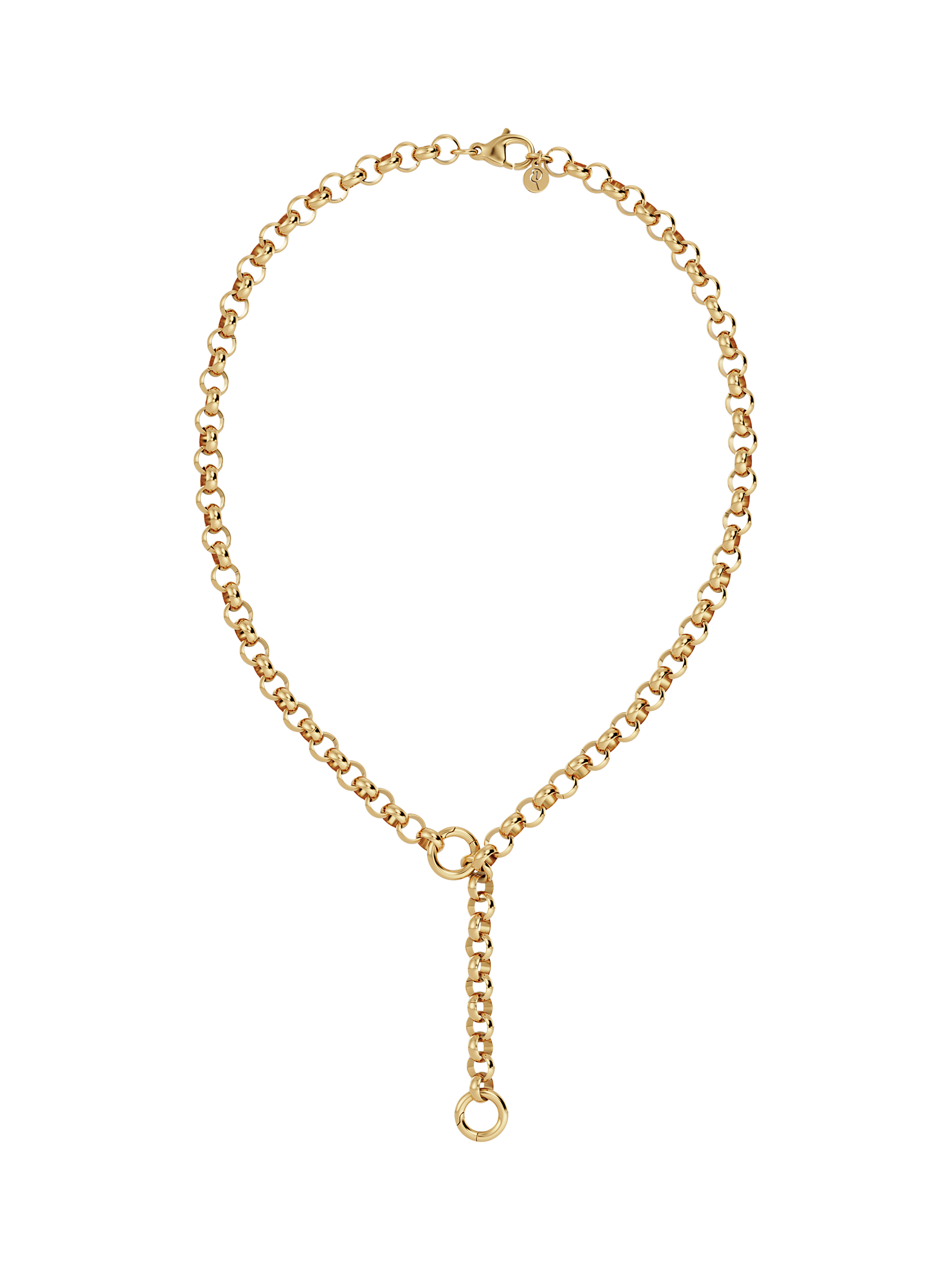 Product image 1 of 2, which shows EDBLAD Chunky Loop Chain, Yellow Gold