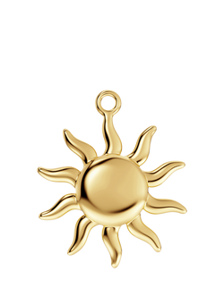 EDBLAD Oversized Sun Charm, Yellow Gold, Yellow Gold