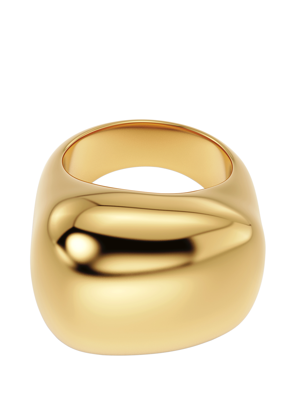 Product image 1 of 2, which shows EDBLAD Mira Maxi Cushion Ring, Yellow Gold, Large