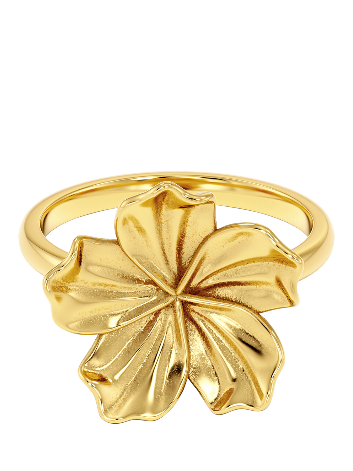 Product image 1 of 2, which shows EDBLAD Medium Jasmine Ring, Yellow Gold