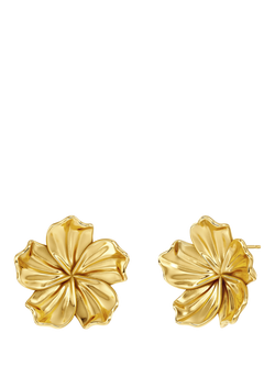 EDBLAD Jasmine Large Stud Earrings, Yellow Gold, Yellow Gold
