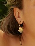 EDBLAD Jasmine Huggie Hoop Earrings, Yellow Gold