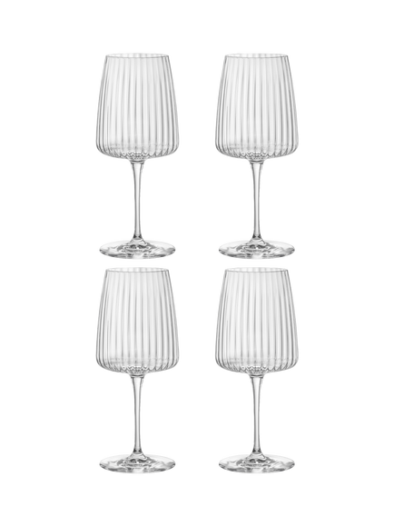 Bormioli Rocco Exclusiva Red Wine Glass, Set of 4, 535ml, Clear, Clear