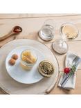 Bormioli Rocco Coconut Opal Glass Side Plate, 21cm, White