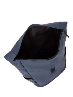 John Lewis Rubberised Roll Top Commuter Backpack, 24L - view 2, Black